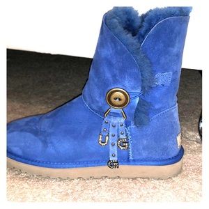 UGG blue boots with charms